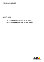 Axis T91A52 Guide D'installation