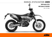 KTM 690 Enduro R AUS/UK 2009 Manuel D'utilisation