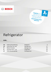 Bosch KUR15A65/02 Mode D'emploi