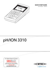 Xylem WTW pH/ION 3310 Guide De Démarrage Rapide