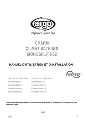 Argo CHARM 12000 UE Manuel D'utilisation Et D'installation