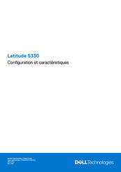 Dell Latitude 5330 Configuration Et Caractéristiques