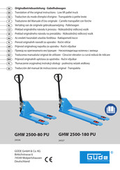 Güde 24327 Traduction Du Mode D'emploi D'origine