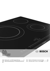 Bosch PIM611B18E Notice D'utilisation Et De Montage