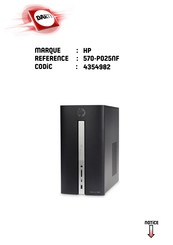 HP 570-P025NF Manuel De L'utilisateur