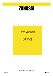 Zanussi DA 4552 Notice D'utilisation