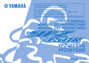 Yamaha YFZ45YSXG Manuel Du Propriétaire