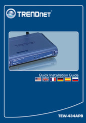 TRENDnet TEW-434APB Guide D'installation Rapide