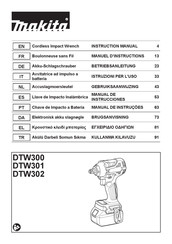 Makita DTW302 Manuel D'instructions