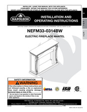 Napoleon NEFP33-0314BW Instructions D'installation Et D'opération
