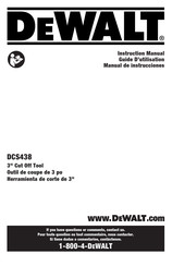 DeWalt DCS438 Guide D'utilisation