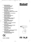 EINHELL ITS 16,8 Mode D'emploi