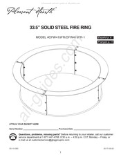 Pleasant Hearth OFW419FR-1 Instructions De Montage