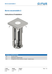 GIFAS ELECTRIC Borne escamotable 2 Instructions D'installation