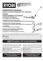 Ryobi RY40001B Manuel D'utilisation