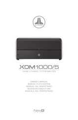 JL Audio XDM1000/5 Manuel D'utilisation