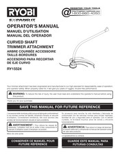 Ryobi RY15524 Manuel D'utilisation