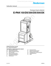 Nederman E-PAK 300 DX Manuel D'instruction