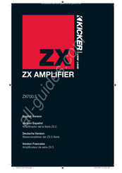 Kicker ZX700.5 Mode D'emploi