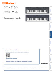 Roland GO:KEYS 5 Démarrage Rapide