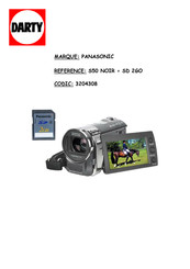 Panasonic SDR-T50 Mode D'emploi