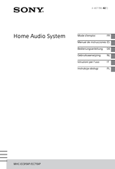 Sony MHC-EC919iP Mode D'emploi