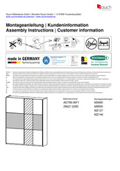 Rauch AD796.06F1 Instructions De Montage