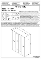 Dedeman RITMO 4K2O Instructions D'assemblage