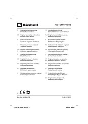 EINHELL GC-EM 1000/32 Instructions D'origine