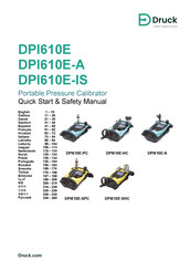 Baker Hughes Druck DPI610E-SHC Guide Rapide