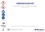 Metasys GREEN&CLEAN AD Manuel D'utilisation