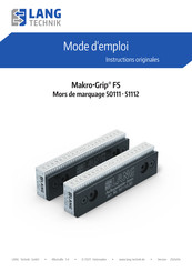 LANG TECHNIK Makro-Grip FS 50111 Mode D'emploi