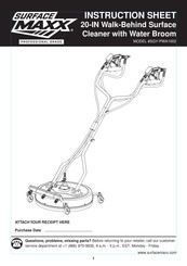 SurfaceMaxx SGY-PWA1002 Manuel D'instructions