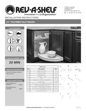 Rev-A-Shelf 4WLS882-32-570 Instructions D'installation