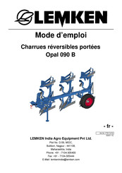 LEMKEN Opal 090 B Mode D'emploi