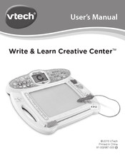 VTech Write & Learn Creative Center Manuel D'utilisation