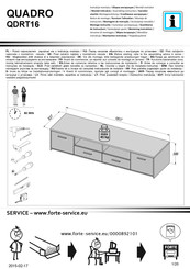 Forte QUADRO QDRT16 Notice De Montage