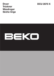 Beko DCU 2670 X Mode D'emploi