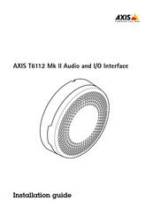 Axis Communications T6112 Mk II Instructions D'installation