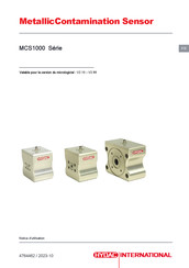 HYDAC International MetallicContamination Sensor MCS1000 Serie Notice D'utilisation