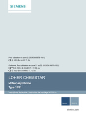 Siemens LOHER CHEMSTAR 1PS1 Instructions De Service / Instruction De Montage