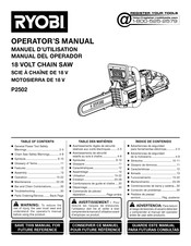 Ryobi P2502 Manuel D'utilisation