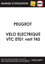 PEUGEOT VTC ET01 Manuel D'utilisation