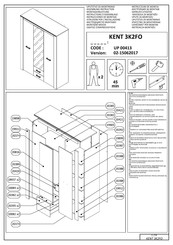 Dedeman KENT 3K2FO Instructions D'assemblage