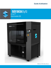 Stratasys F770 Guide D'utilisation