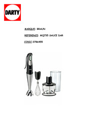 Braun Multiquick 7 MQ 700 Mode D'emploi