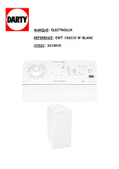 Electrolux EWT 116210 W Notice D'utilisation