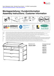 Rauch ME953 Instructions De Montage