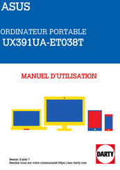 Asus UX391UA-ET038T Manuel Électronique