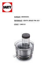 Kenwood CENTR SENSE FPM810 Serie Instructions